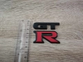 Емблема Nissan GT-R черно с червено, снимка 2