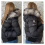 Дамски къси зимни якета с естествен косъм , снимка 7