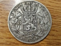 Белгия 5 франка 1870 СРЕБРО, снимка 2