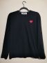 COMME des GARCONS PLAY Long-Sleeve T-Shirt 'Black'.  

, снимка 1 - Блузи с дълъг ръкав и пуловери - 45417545