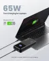 Преносимо зарядно устройство INIU, 65W бързо зареждане Power Bank 25000mAh, снимка 9