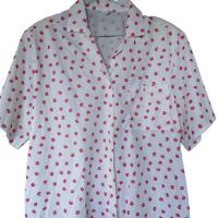 Дамска риза с копчета и джоб, 100% полиестер, 63х58 см, 48, снимка 1 - Ризи - 45496881