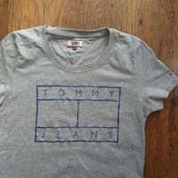 Tommy hilfiger Jeans T-Shirt Metallic Flag - страхотна дамска тениска М, снимка 3 - Тениски - 45135492