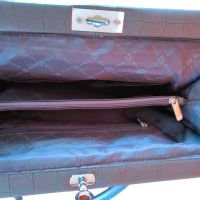 Дамска елегантна чанта еко кожа Segue, Тъмносива, 36х25х15 см, снимка 2 - Чанти - 45674734