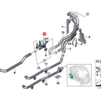 Клапан за парно на BMW 5 F10 F11 (2010-2017), снимка 8 - Части - 45129820