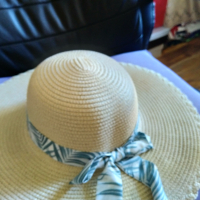 Сламена шапка женска с панделка маркова размер 58 нова, снимка 3 - Шапки - 44942995