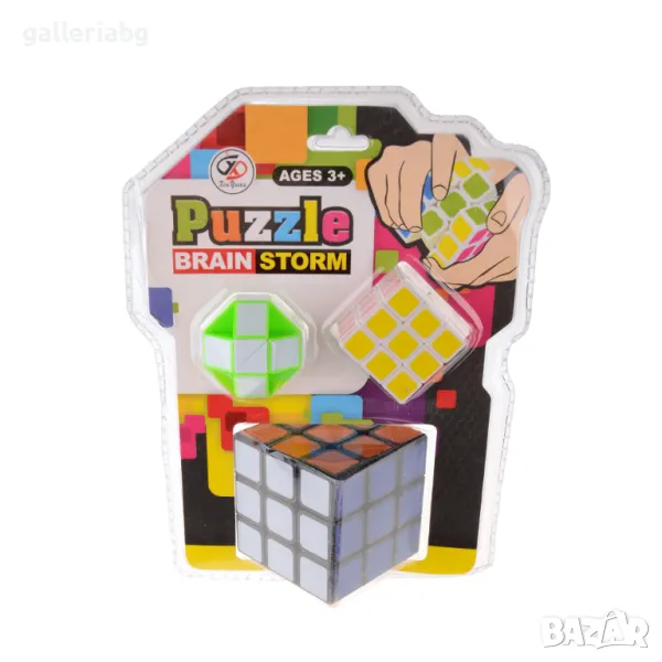 Комплект кубчета на Рубик и змия, снимка 1