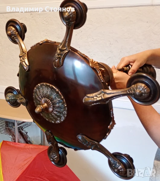 Винтидж полилей - 6 осветителни тела, класически дизайн, снимка 1