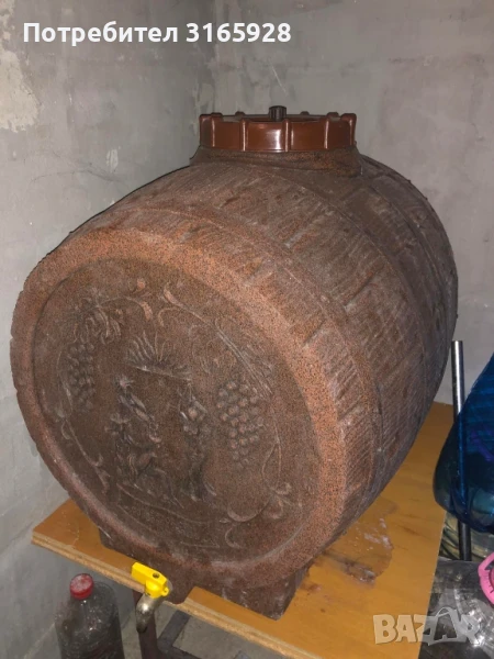 100 л. буре с метална канелка и бидони , снимка 1