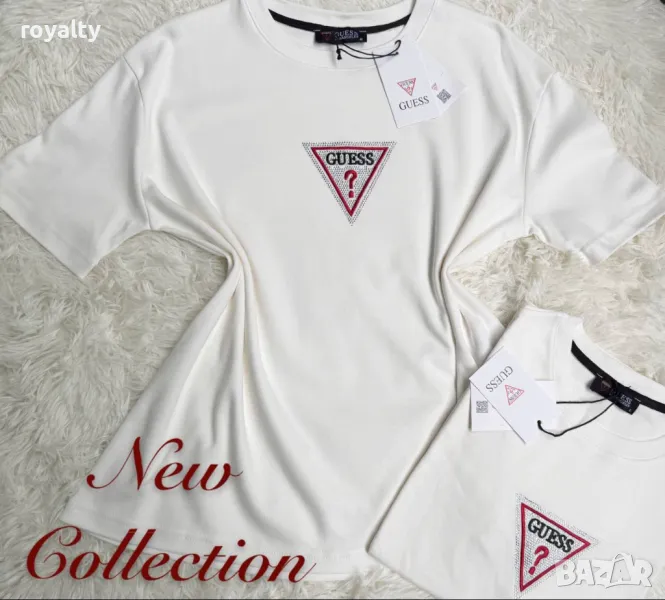 Памучни дамски тениски Guess , снимка 1