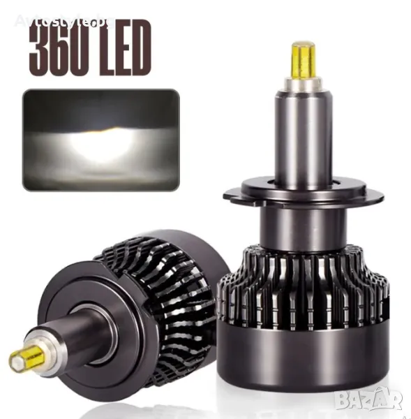 Лед крушки – Turbo Led H11 Canbus 360° ВИСОК клас CANBUS,Мощни /80W, снимка 1