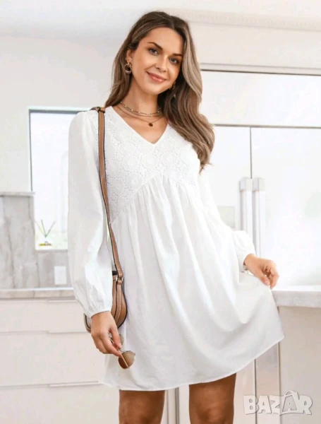 Бяла рокля S р-р , снимка 1