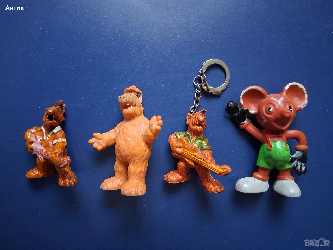 ЛОТ Стари Фигурки Ключодържател АЛФ Мики Маус от Соца, снимка 1