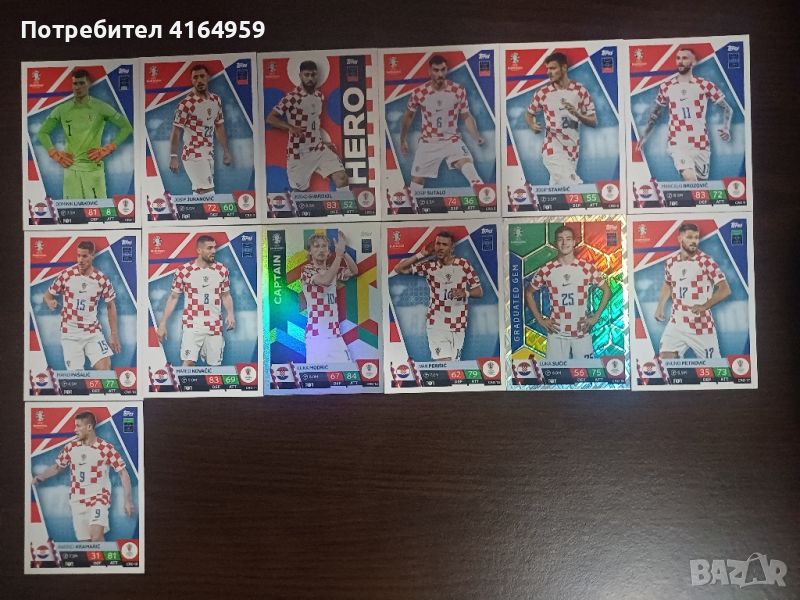 Match attax колекционерски карти Хърватия , снимка 1