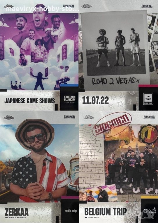 Topps Chrome Sidemen (2023) - YouTube kолекционерски карти, снимка 1