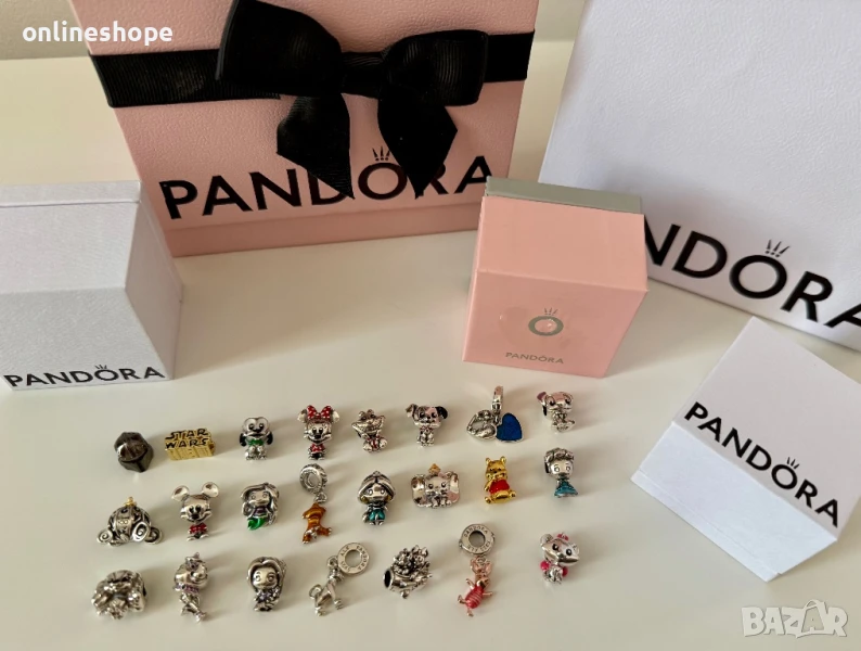 S925 Сребърни талисмани Pandora ALE - Disney , Mickey , Ариел и други, снимка 1