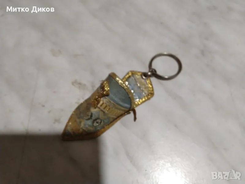 Ключодържател обувка златна нов, снимка 1
