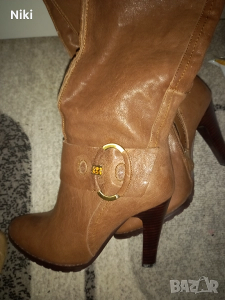 Дамски ботуши естествена кожа, 37 номер, снимка 1