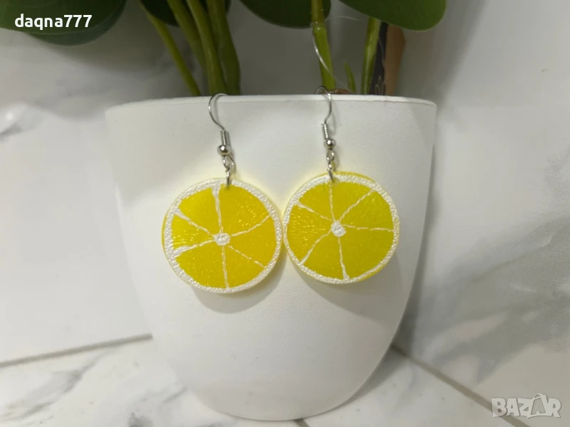 Интересни обеци лимони ново!, снимка 1