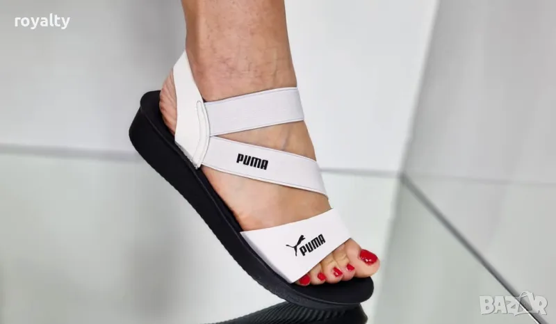 Puma дамски бели сандали , снимка 1