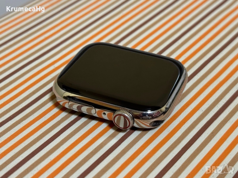 Apple Watch Series 7 GPS Cellular 45mm Silver Stainless Steel, снимка 1