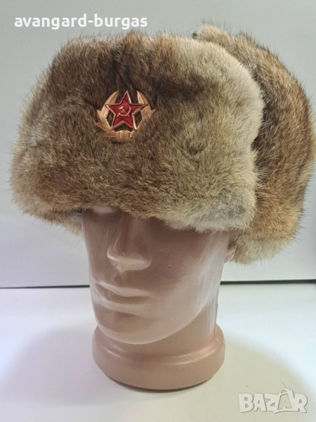 Мъжка шапка калпак - ушанка Заешка-209, снимка 1