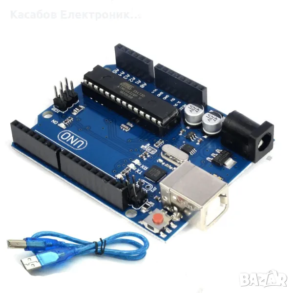 Arduino UNO R3 Atmel ATMega328 DIP, снимка 1