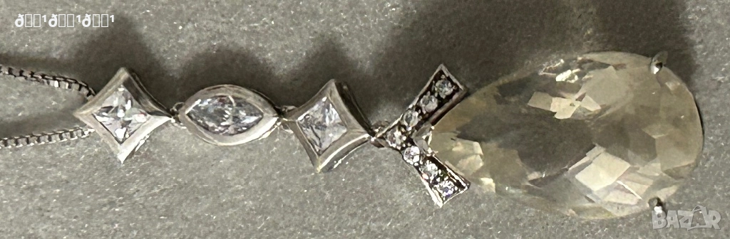 Изключително изискано сребърно колие с Топази , снимка 1