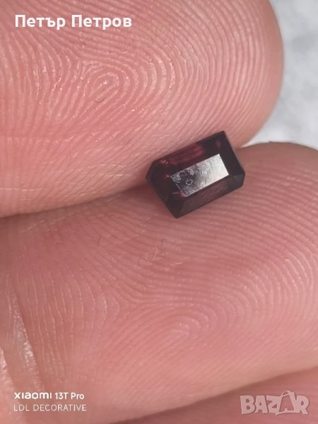 Гранат- алмандинов- 0.82 ct, снимка 1