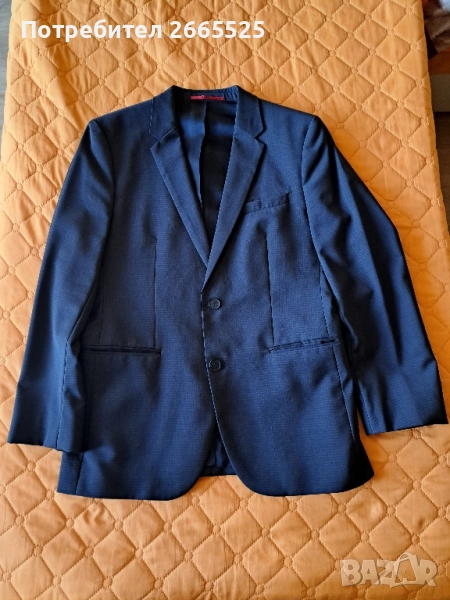 Мъжко сако HUGO BOSS - тъмно сиво, снимка 1