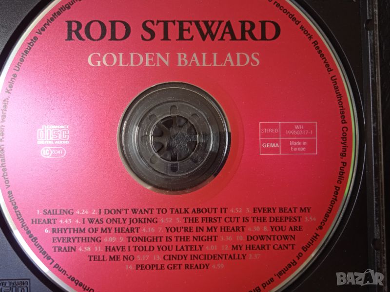 Rod Steward - Golden Ballads - матричен диск музика Род Стюарт, снимка 1