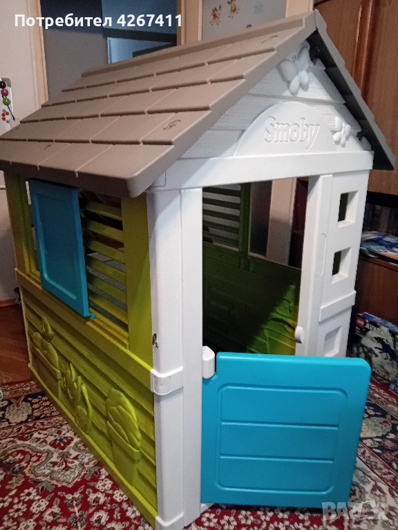 Детска къщичка Smoby с прозорци - Отлично състояние!, снимка 1