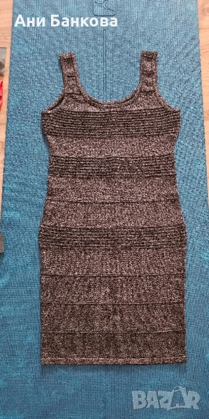 Рокля с блестяща нишка, нова, М, снимка 1