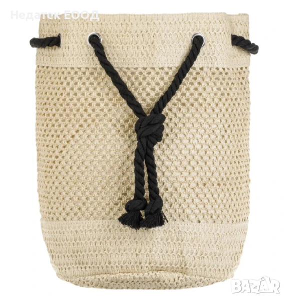 " Плажна сламена чанта, Ø41x37см. ", снимка 1