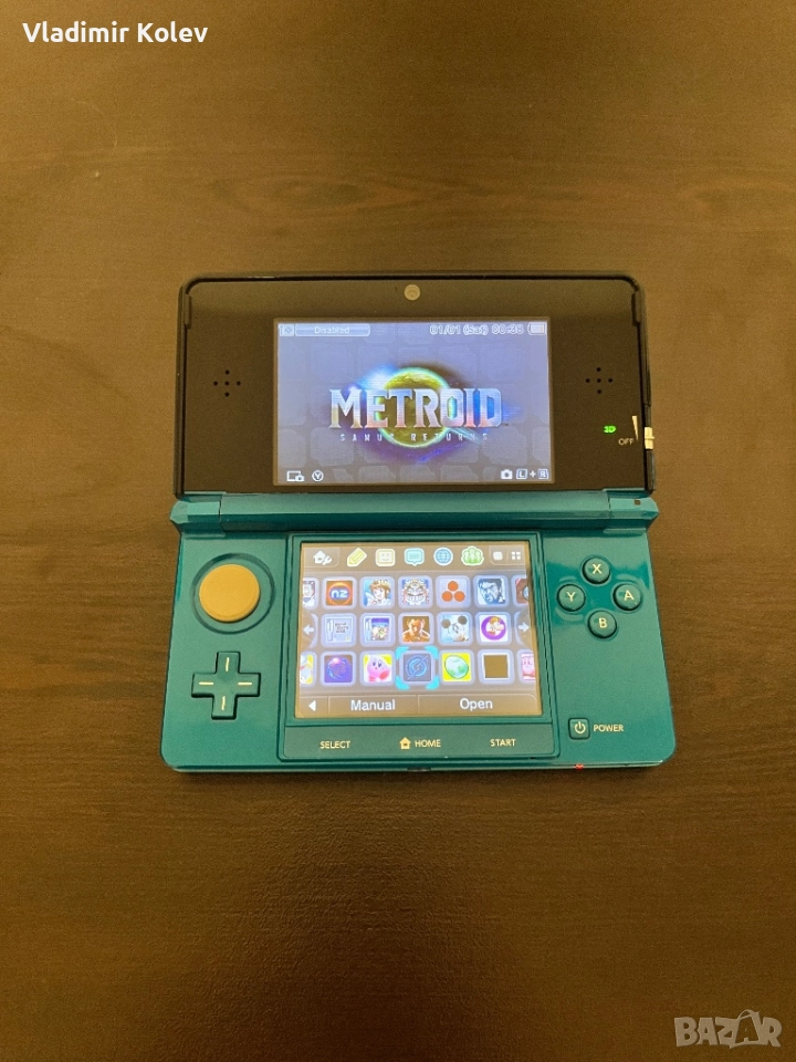Nintendo 3ds aqua blue, снимка 1