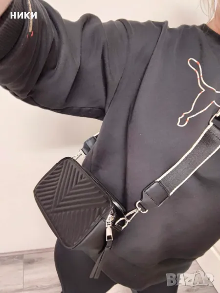 НОВА чанта с дълга дръжка и две отделения с цип, снимка 1