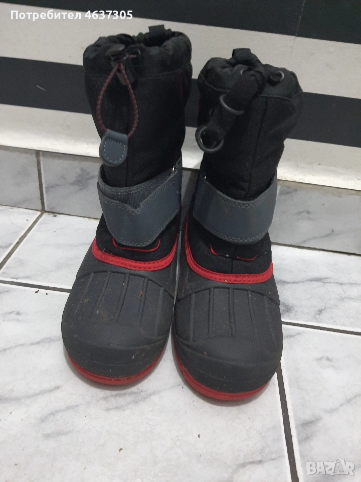 маркови гумени къси ботуши с пух, снимка 1