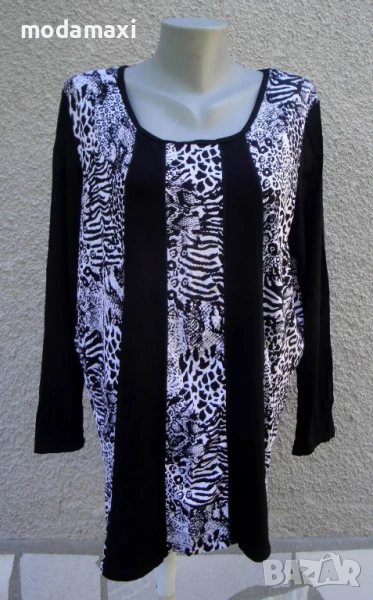3XL Нова туника М.Collection в черно и бяло , снимка 1