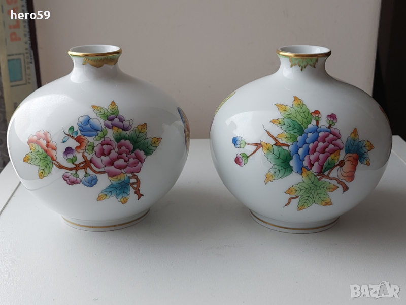 Комплект порцеланови вази на фирма Херенд''herend'', снимка 1