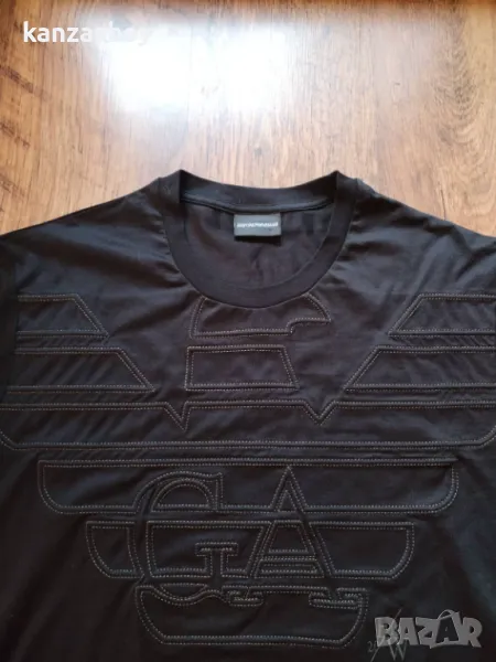 Emporio Armani Cotton Printed Logo  - страхотна мъжка тениска КАТО НОВА 3XL, снимка 1