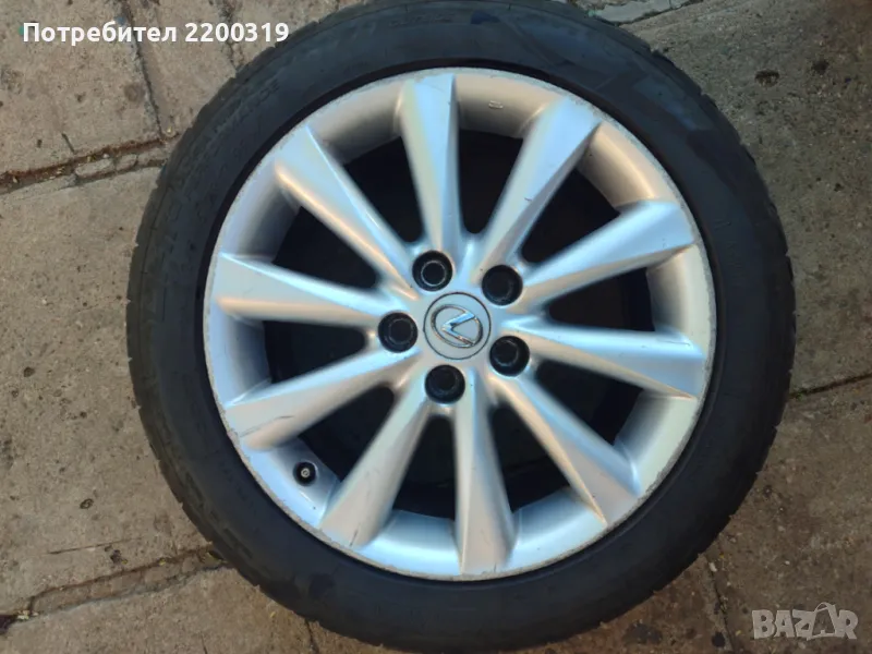 Джанти с летни гуми за lexus/toyota 5x114.3, 225/45, 245/45/17, снимка 1