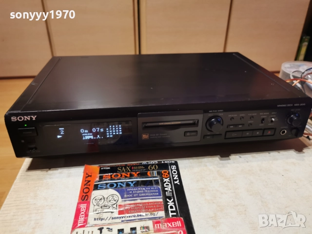 SONY MDS-JE510 MINIDISC DECK-ВНОС SWISS 2012251803, снимка 2 - Декове - 52859305