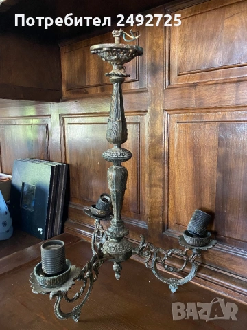 Полилей 2 бр порцелан месинг