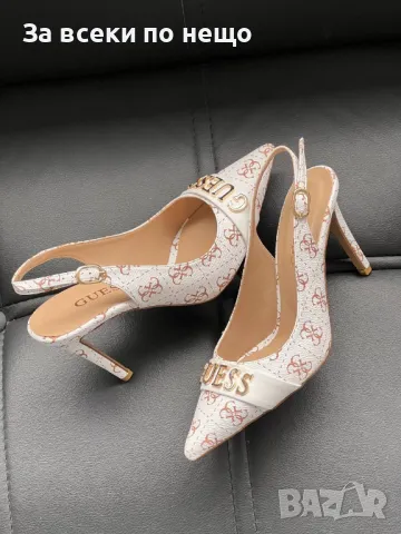 Guess Дамски Бели Обувки На Ток Гес Код E331, снимка 3 - Дамски обувки на ток - 50416916