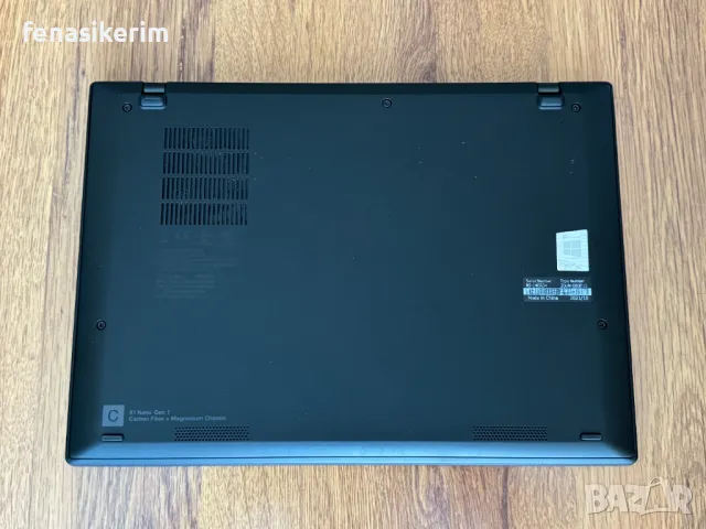 13' 2К IPS Core i7-1160G7 Lenovo ThinkPad X1 Nano 16GB LPDDR4X/512GB NVMe/Подсветка/Гаранция/Бат 10ч, снимка 10 - Лаптопи за работа - 48975706