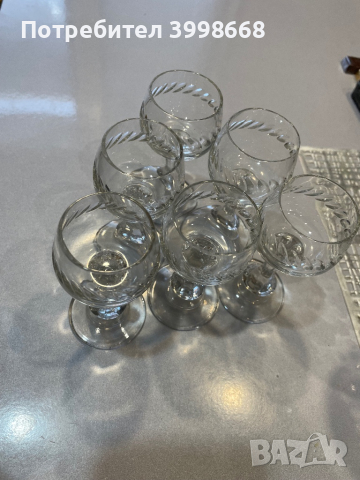 Кристални чаши за ракия, снимка 3 - Чаши - 44940331