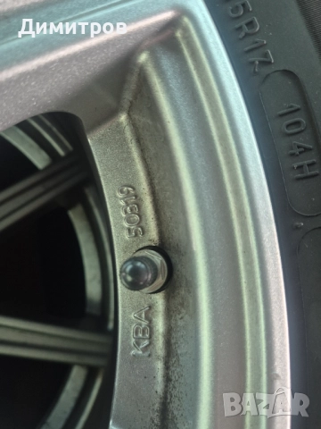 4 а;уминиеви джанти 17", 5X112 за VW, Mercedes с гуми MICHELIN 235/65R17, снимка 3 - Гуми и джанти - 52954288