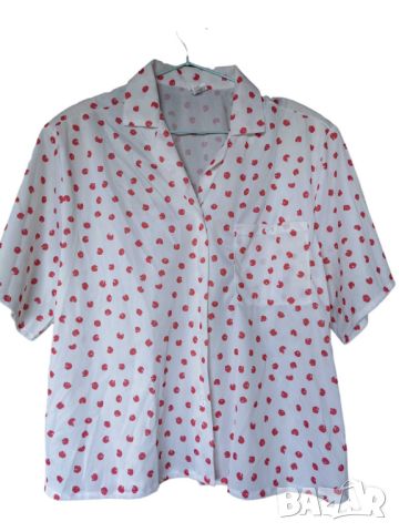 Дамска риза с копчета и джоб, 100% полиестер, 63х58 см, 48, снимка 1 - Ризи - 45496881