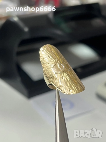 Златен пръстен 14 К, снимка 4 - Пръстени - 52824927