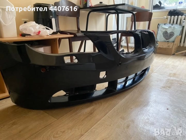 Предна броня за бмв е60 (черна)